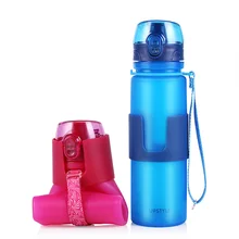 UPSTYLE Plegable Plegable de Silicona Deportes Viajes Botella de Agua Potable Directa Botella de Agua Portátil de Peso Ligero, 16.9 oz