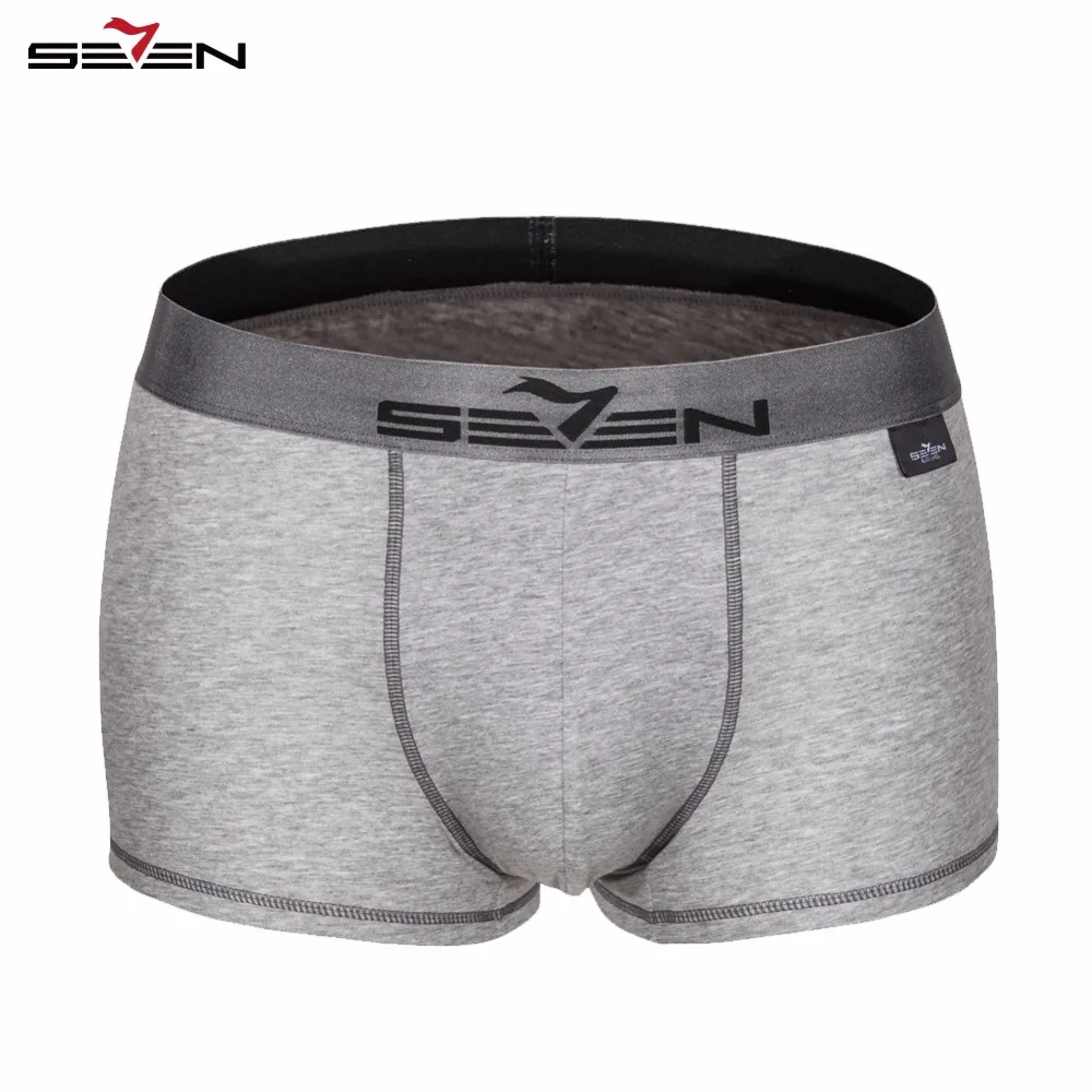 Seven7 боксеры Для мужчин брендовые Cueca мужские трусы сексуальные нижнее белье Calecon