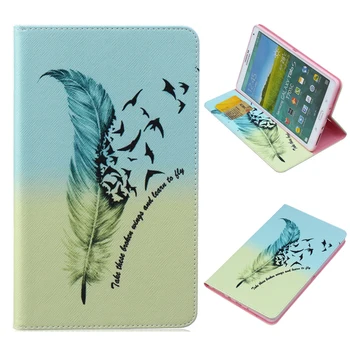 

Luxury Painting PU Leather Case for Samsung GALAXY Tab S 8.4 SM T700 T705 T705C Flip Stand Cover Case with Card Slots