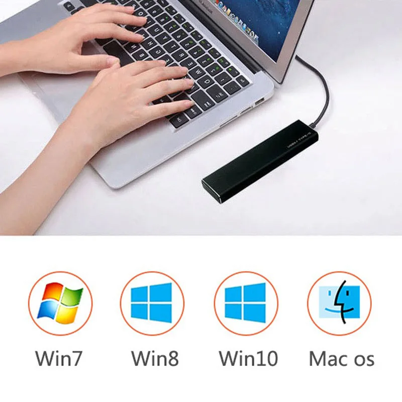 USB C M.2 NVME SSD корпус 3 1 Type c GEN2 до 10 Гбит/с для 2230 2280 жесткий диск M KEY|Корпус жесткого