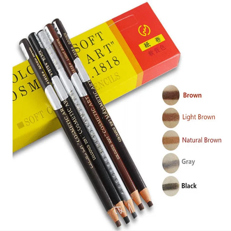 

12Pcs/Box Microblading Long-Lasting 1818 Eyebrow Pencil Makeup Professional Eye Brow Tattoo Eyebrow Enhancers Cosmetics