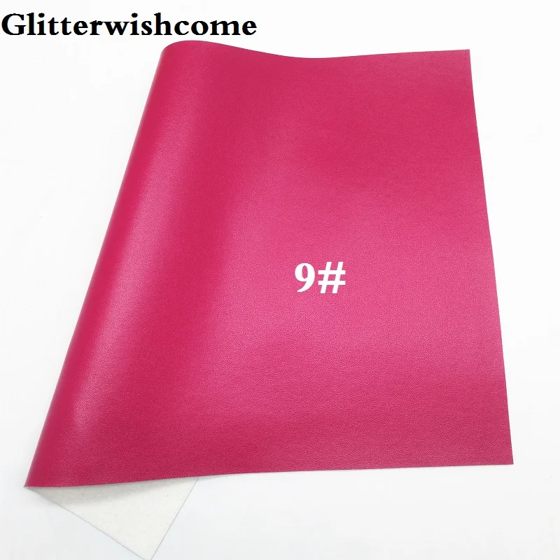 9 Glitterwishcome 21X29 см A4 размер винил для бантов наппа кожа Fabirc искусственная кожа листы для бантов, GM197A - Цвет: 9