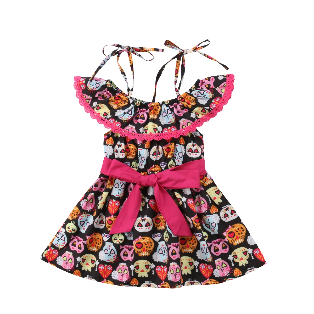 

Halloween Baby Girls Clothing Dresses Off Shoulder Lace Tutu Dress Mini Party Pageant Dress Clothes Girl 1-4T