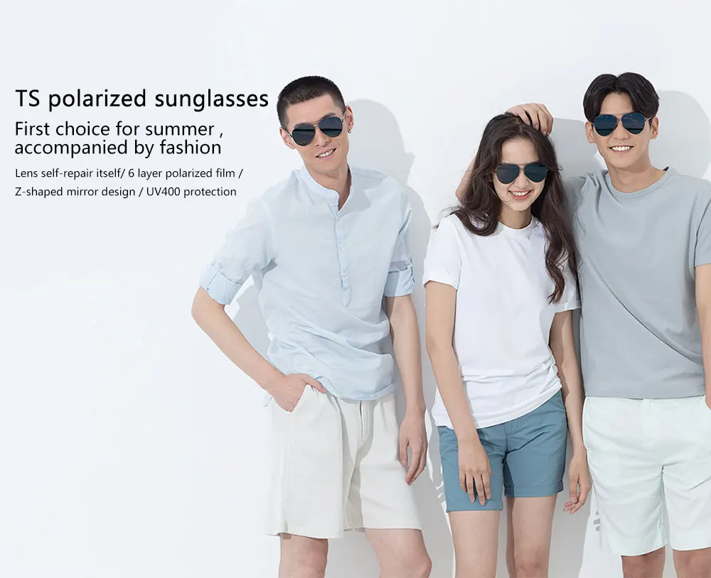 Original Xiaomi TS Brand Polarized Stainless Sun Lenses Glasses 100% UV Isolation Colorful Xiaomi Mijia Sunglasses Women Man (14)