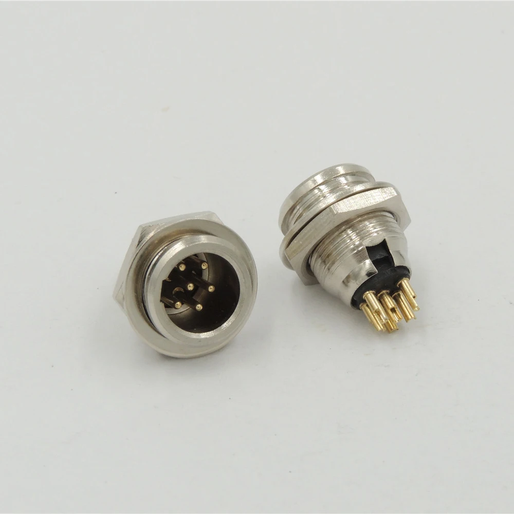 2 шт. 6 pin mini XLR разъем Мужской Аудио Микрофон Шасси Панель Крепление TB6M Match TA6F |