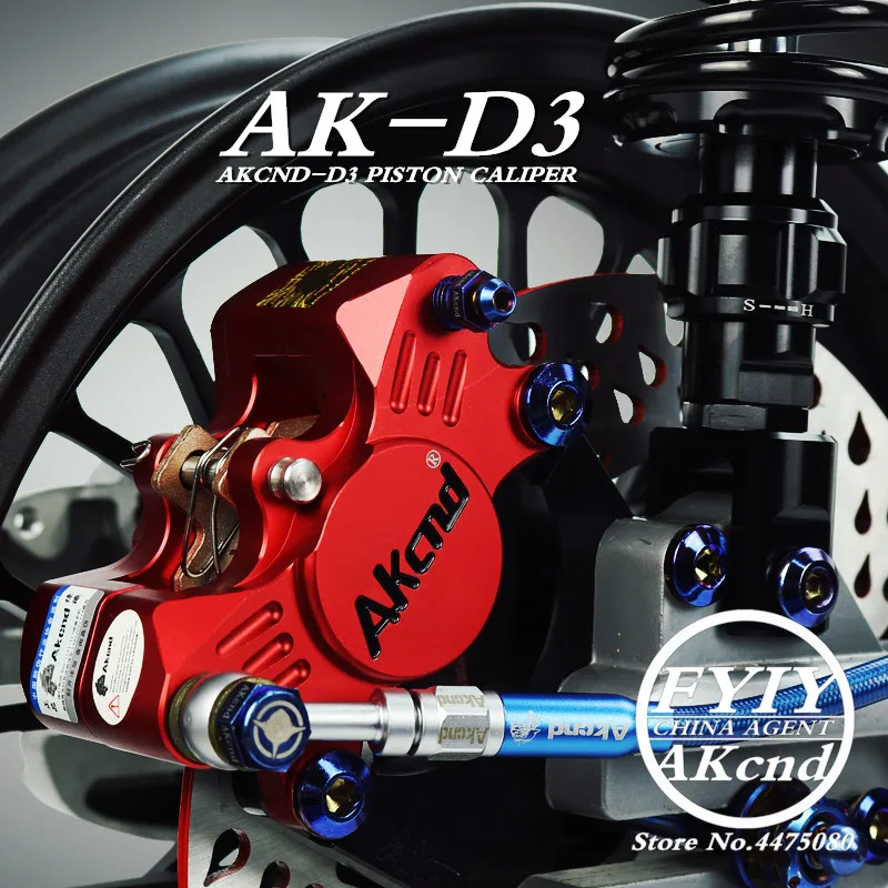 AKCND CNC Universal moto rbike de Scooters 84mm pinzas de freno con 2*34mm pistón para Honda Yamaha kawasaki Suzuki moto de carreras AKCND CNC Universal moto rbike de Scooters 84mm pinzas de freno con 2*34mm pistón para Honda Yamaha kawasaki Suzuki moto de carreras