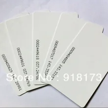 5000 шт./лот TK4100 4102/EM 4100 чип RFID 125 кГц пустые карты тонкий ПВХ идентификационная смарт-карта