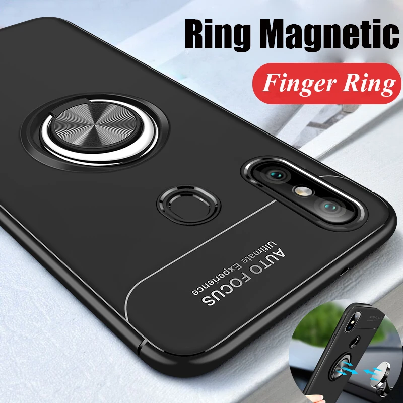 

Rotating Finger Ring Magnetic Car Holder Case Xiaomi Redmi Note 5 Pro / Redmi Note 5 Back Cover Silicone Case Redmi 6 Note 6 Pro