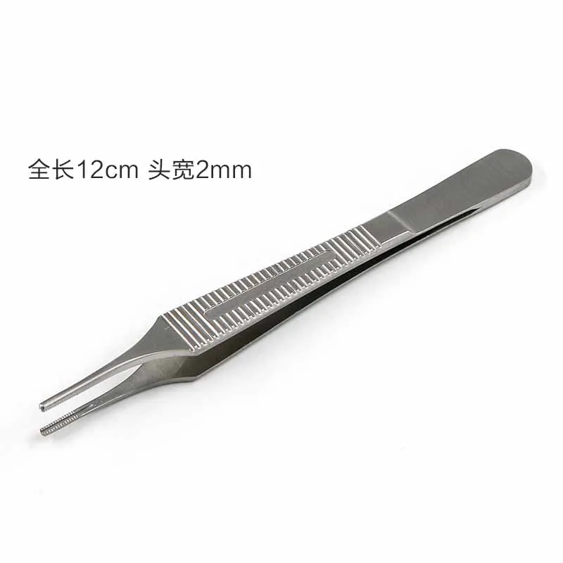 Носовой хрящ нержавеющая сталь tweezers тонкой пластиковые пинцеты 7x7 зубы с крючком большой живот пинцет