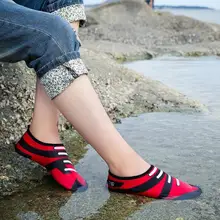 Muqgew водонепроницаемая обувь Для мужчин Для женщин печатные быстросохнущие Плавание Surf Носки для девочек Йога спортивный кожи пляжная обувь sepatu Pria# A40