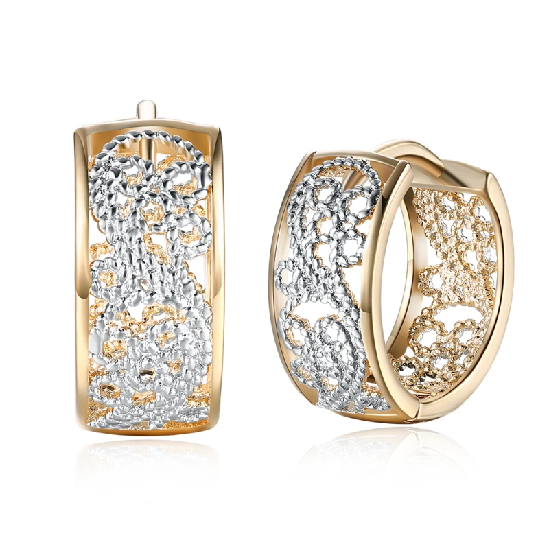 

Garilina Cute jewelry Ethnic gold earrings Personality Women's Clip Earrings New Year Christmas gifts E2233