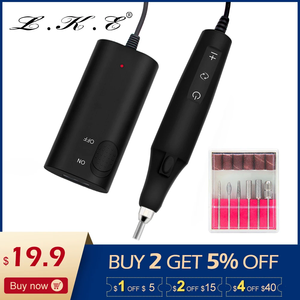 LKE 25000RPM Nail Manicure Machine Acrylic Electric Manicure Apparatus