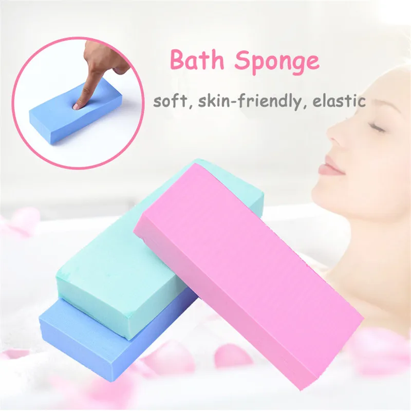 Bath Sponge Baby PVA Clean Square Cotton Bath Scrubber Face Cleaning Sponge Adult Body Cleaning