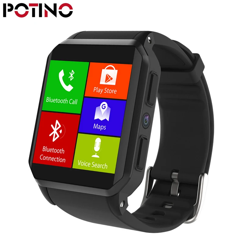 POTINO GPS Smart Watch KW06 Heart Rate Monitor Bluetooth Alarm Clock