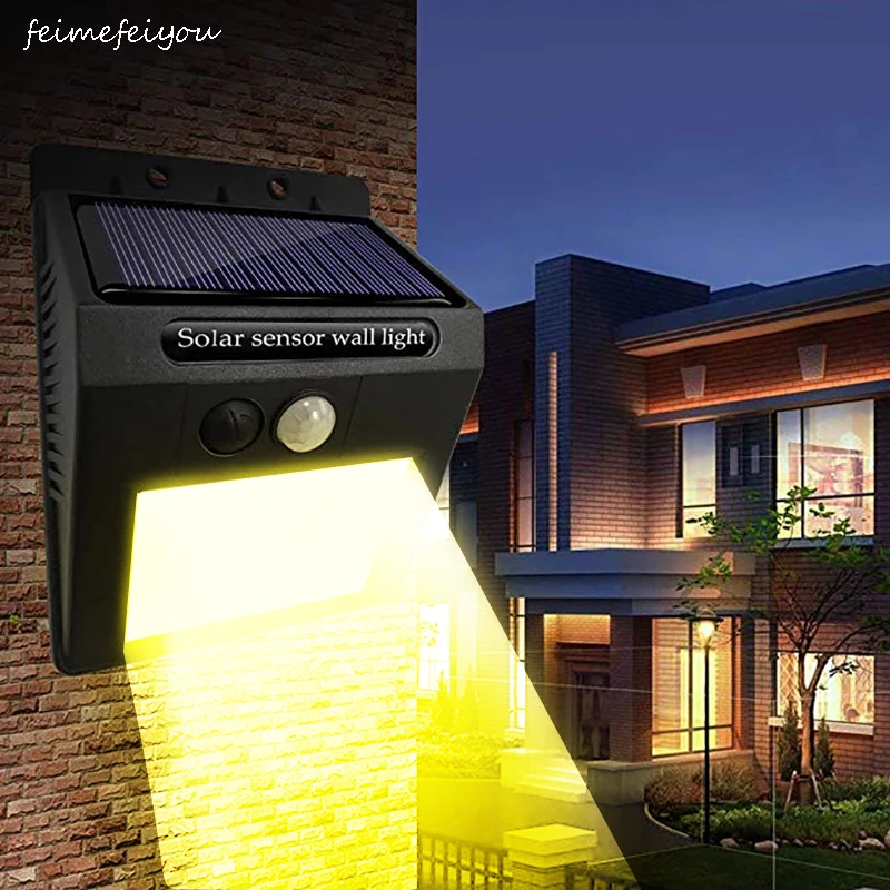 

3modes warm white Solar Lights Outdoor Wireless 30 LED Solar Motion Sensor Lights,Waterproof Security Lights for Outdoor Wall