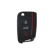 Стильный 3 кнопки силиконовый Автомобильный Дистанционный ключ защитный чехол для VW Golf 7 ключ кошелек