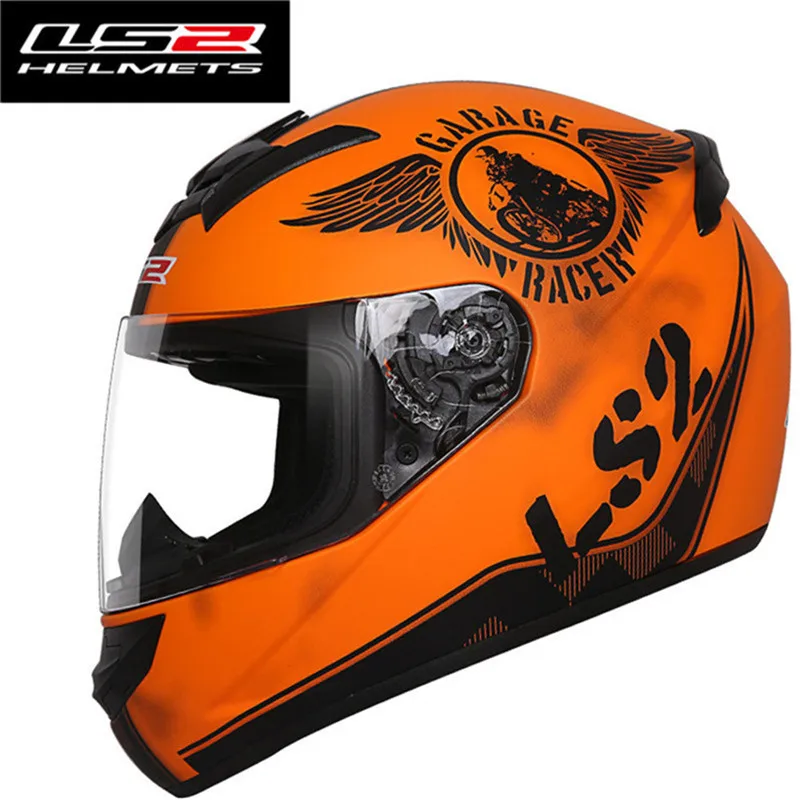LS2 мотоциклетный шлем для гонок с полным лицом Casque Capacete Casco Moto Helm Kask шлемы Краш для Benelli Motociclista LS2 ROOKIE - Цвет: 7