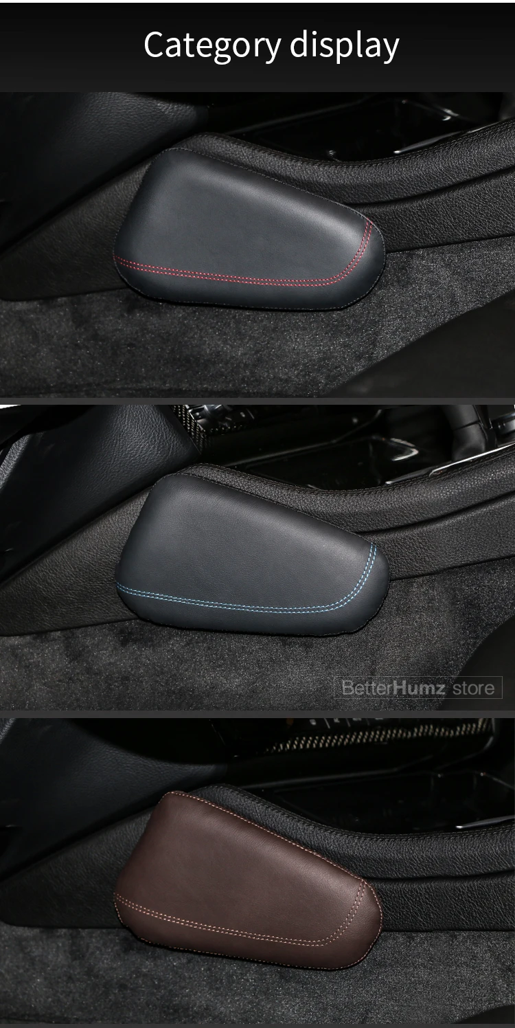 BETTERHUMZ подкладке кожа ног подушки наколенники бедра Поддержка Автомобиль Стайлинг для Audi A4 A3 A5 A6 Q3 Q5 Q7 TT A1 RS аксессуары