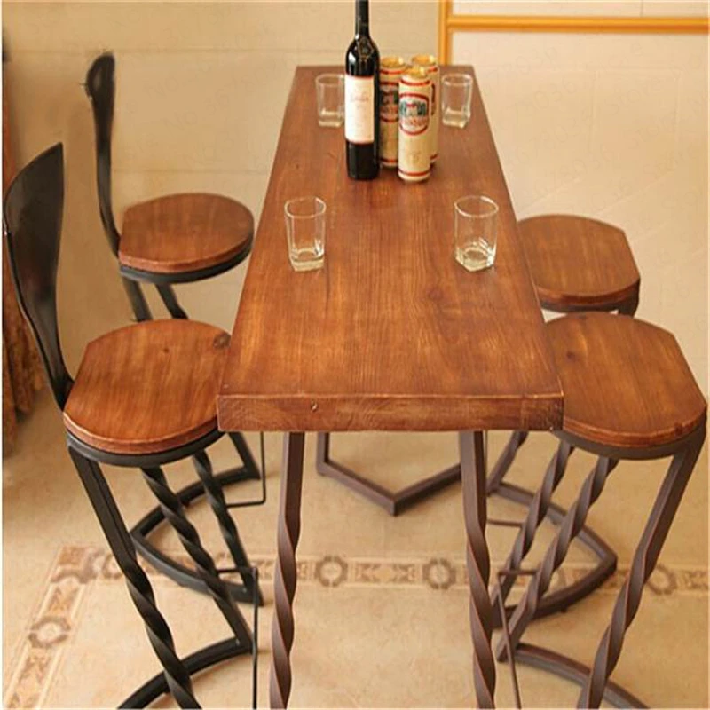 New Nordic Bar Stool Modern Minimalist Bar Stool Wrought Iron Front Desk High Stool Tea Shop Plug In Electric Wind Chair