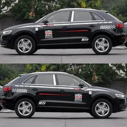 Мира Datong спортивный автомобиль Стикеры для Audi A1 A3 гонки WSC для стайлинга Автомобильный кузов под заказ всего виниловые Стикеры s