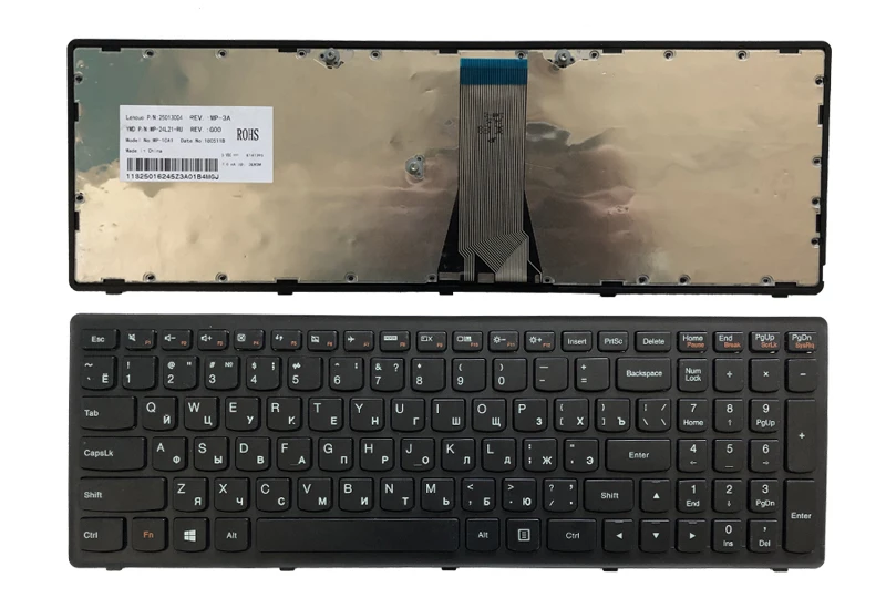 Новая русская клавиатура для lenovo IdeaPad G500S G505S G510S RU Клавиатура ноутбука черный
