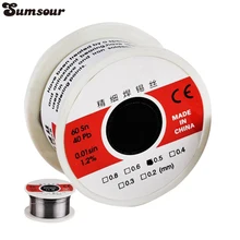 Высокое качество 0,5 мм 60/40 Олово Свинец расплава канифоль ядро припоя паяльная проволока 1.2% флюс катушка рулон 55x28 мм 50 г