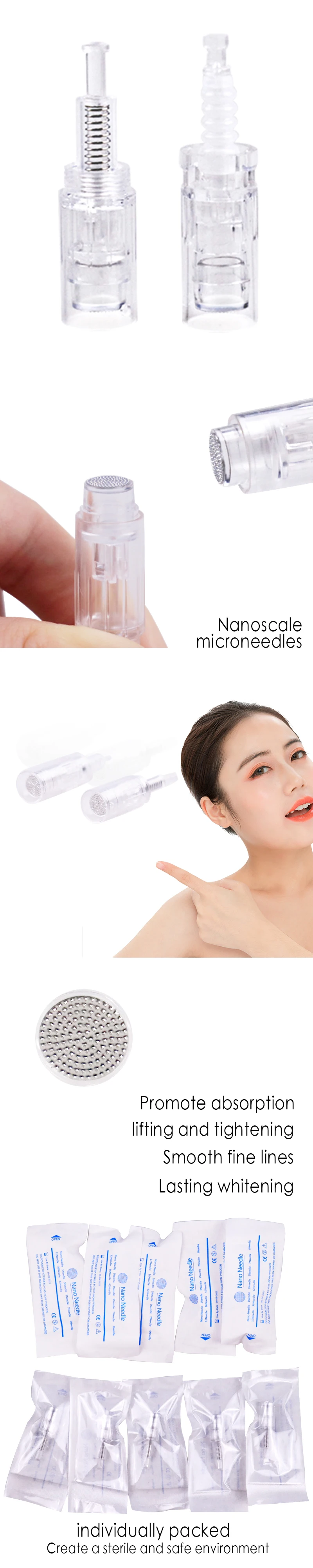 Dr. Ручка Nano MYM иглы-наконечники Microneedling 9 Pin/12-контактный/36-контактный/Nano/3D/5D штык винт Порты и разъёмы картридж иглы татуировки 10/20/50 шт