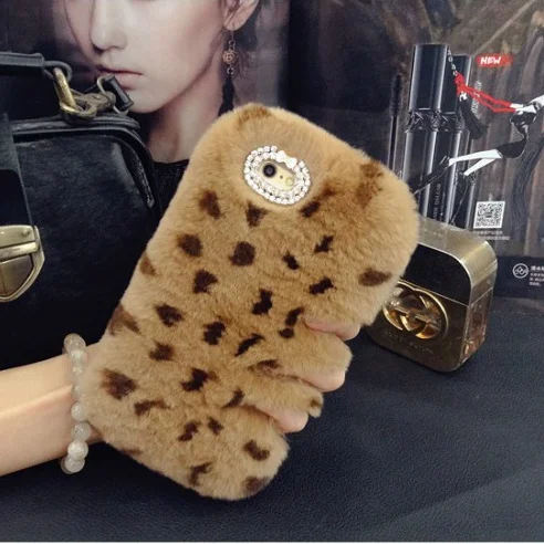 Новый 2017 Теплый Пушистый Вилли Меха Плюшевые Bling Розовый Case Cover для Nokia x Коке Fundas