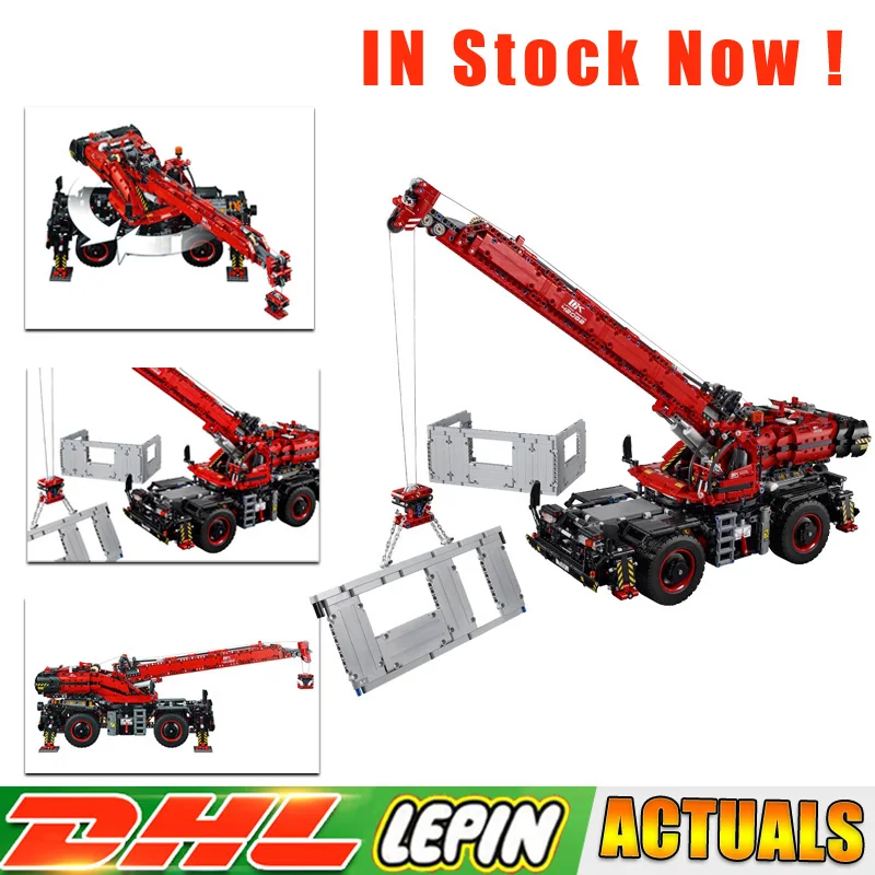 

Compatible LegoINGly 42082 LE 4544PCS 20085 Technic Car Model The Rough Terrain Crane Set Buidling Blocks Bricks Kids Toys