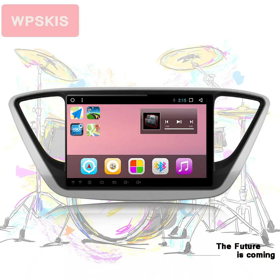 

9" RAM 4G Android 9.0 Car DVD GPS Player For Hyundai Verna Solaris 2016 2017 2018 Car Radio Video Player Tape Recorder BT WIFI