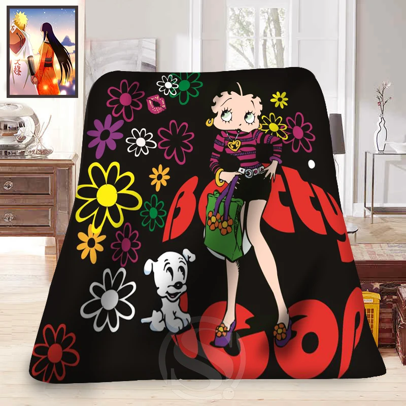 F315 betty boop Новое обычное украшение для дома товары спальни мягкое одеяло LFU89|fleece