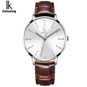

IK Colouring Fashion Women Watches Casual Clock Brand Leather Band Ladies Dress Quartz Wristwatches Waterproof Gift Box