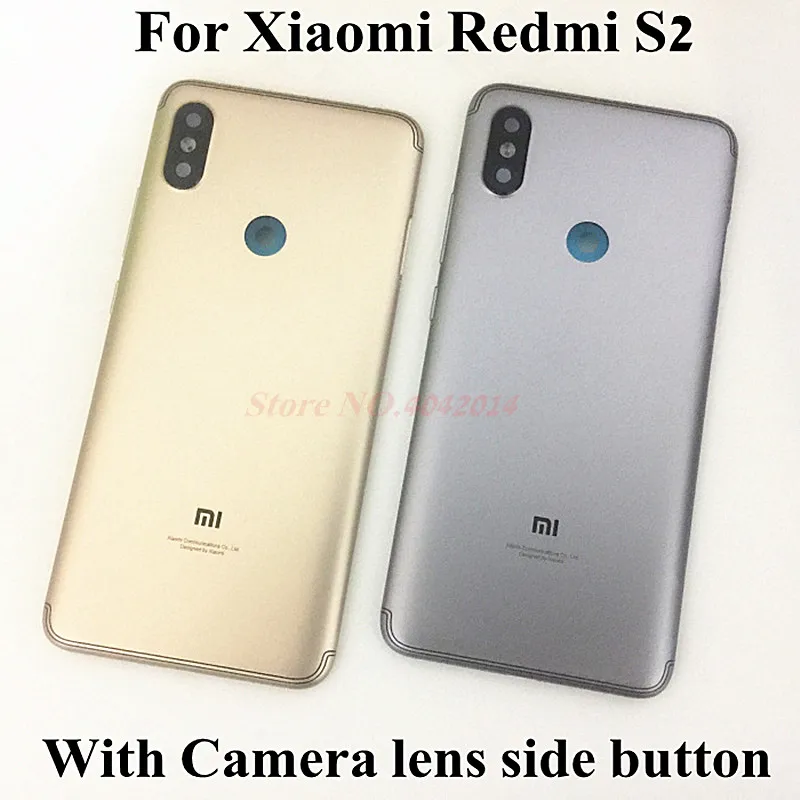Для Xiaomi Redmi S2 металлический задний корпус Корпус двери Батарея чехол+ аудио-кнопки объектив камеры LCD средняя рамка