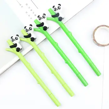 

1920pcs/lot Cartoon panda bamboo Neutral pen stationery canetas material escolar gift office school gel pen Reward supplies