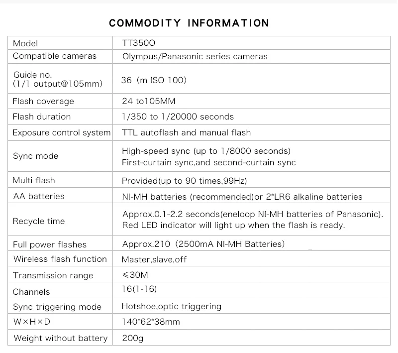 GODOX Flash TT350 мини флэш-светильник 2,4G Беспроводная HSS TLL 1/8000s Master Speedlite вспышка для Olympus Panasonic Lumix камера+ подарок