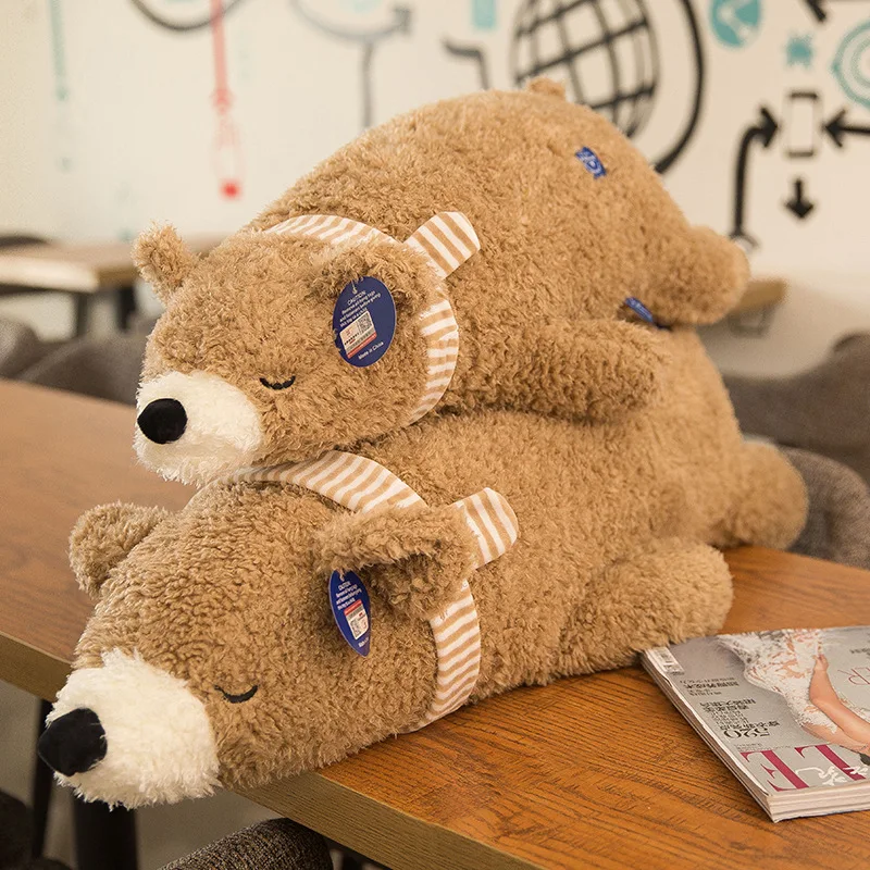 Large Size 105cm Soft Feather Cotton Polar Bear Plush Toy Stuffed Animals Dolls Baby Kids Pillow