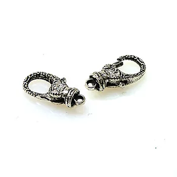 

New Arrival Antique Silver Plating Metal Classic Lobster Clasp 9*20mm For Diy Jewelry Making