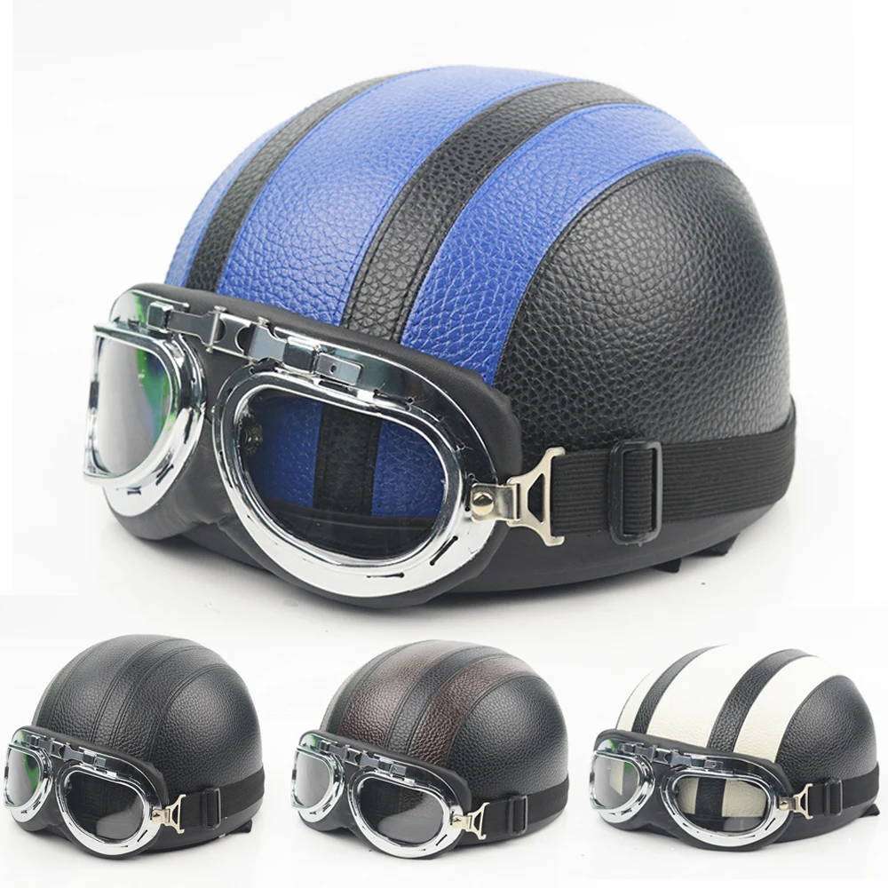 

Unisex Professional Motorcycle Half Helmet Hat Cap Chopper Bobber Unisex Adult Chopper