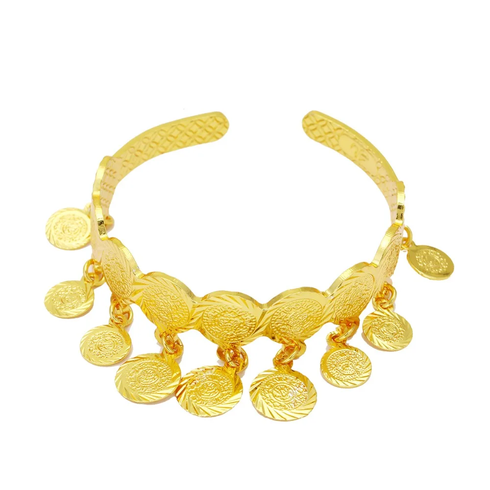 Baby Kids Child Coin Bracelet Gold Color Arab Bangle For Baby Kids Child Coin Bracelet Gold Color Arab Bangle For Children Jewelry Middle Eastern Gifts In Bangles From Accessories On