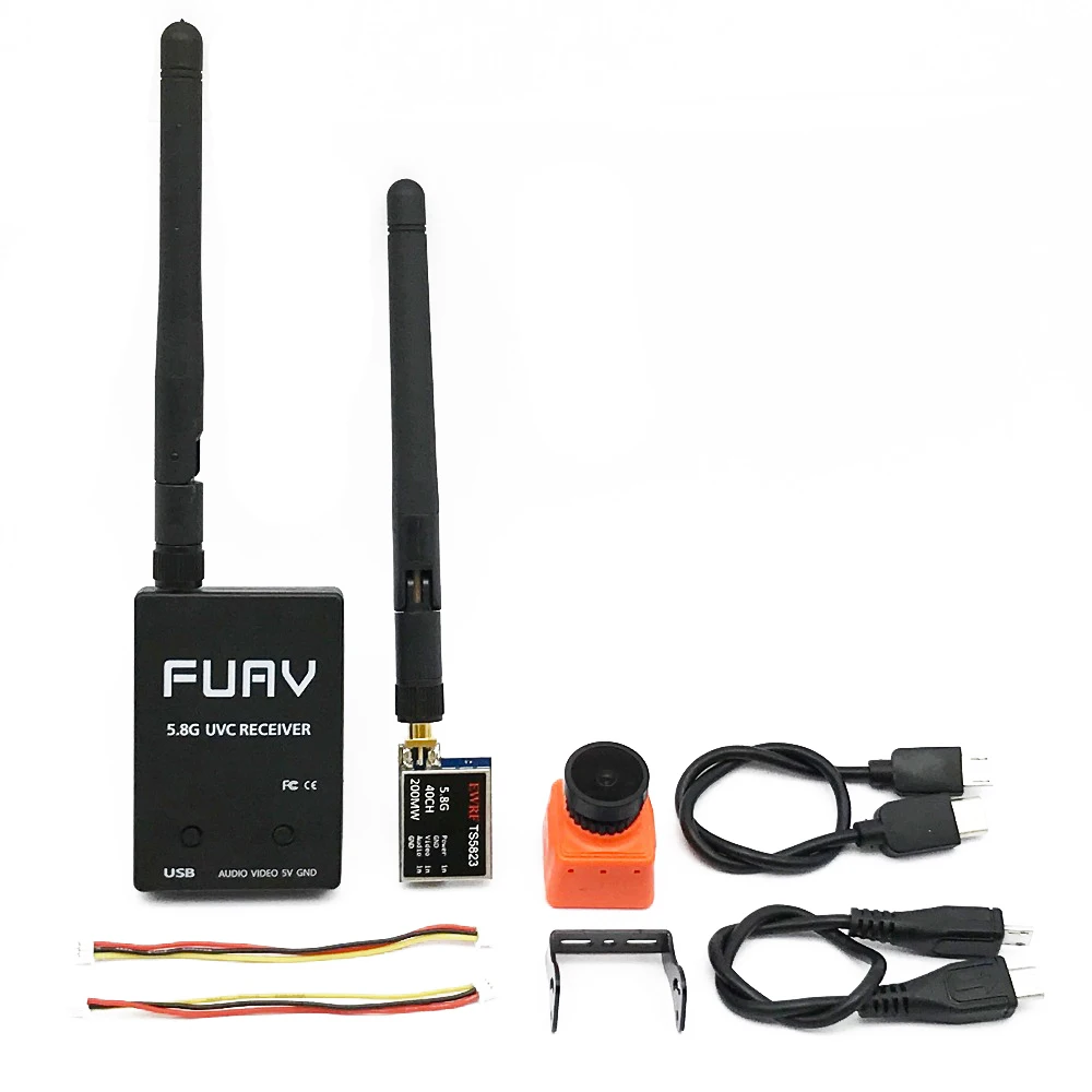Готовый к использованию 5 8G FPV приемник UVC видео Downlink OTG VR Android Phone + 200/600 мВт