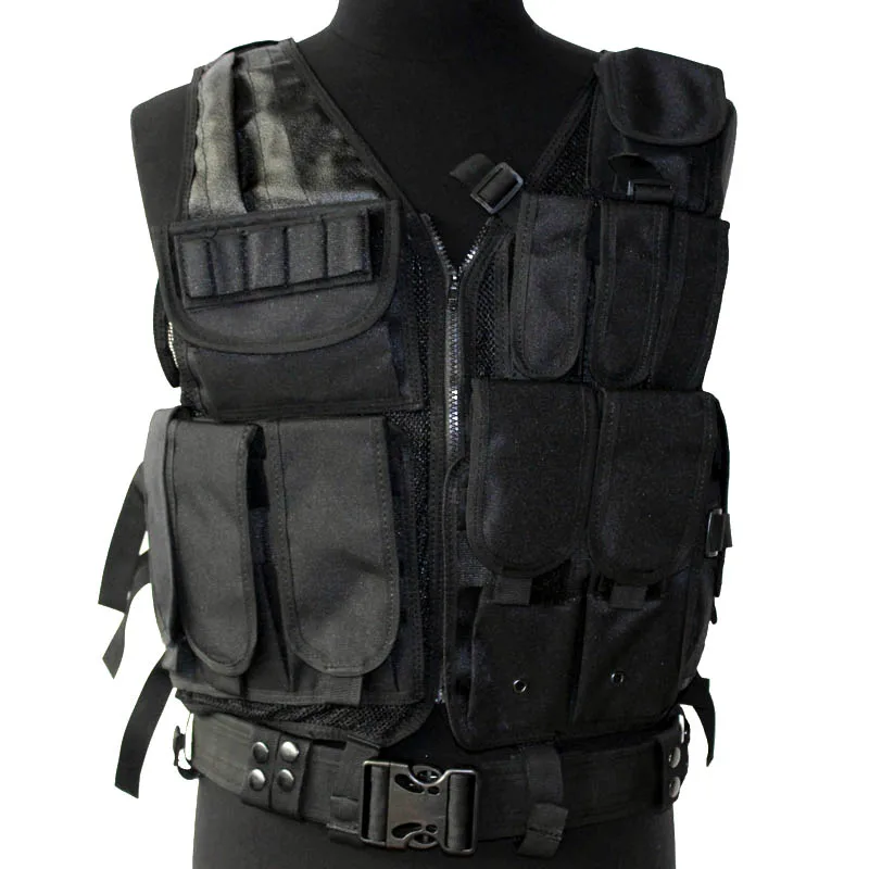 

Military tactical Vest Protective Assault Molle Enforcement Combat Airsoft Paintball Ammo Chest Rig colete tatico