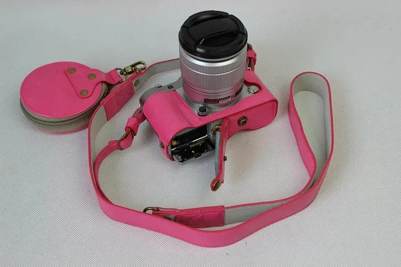 Новый роскошный PU кожа видеокамера сумка для fuji фильм fuji XA3 XA-3 XA10 цифровой камеры с ремешком открыть аккумулятор