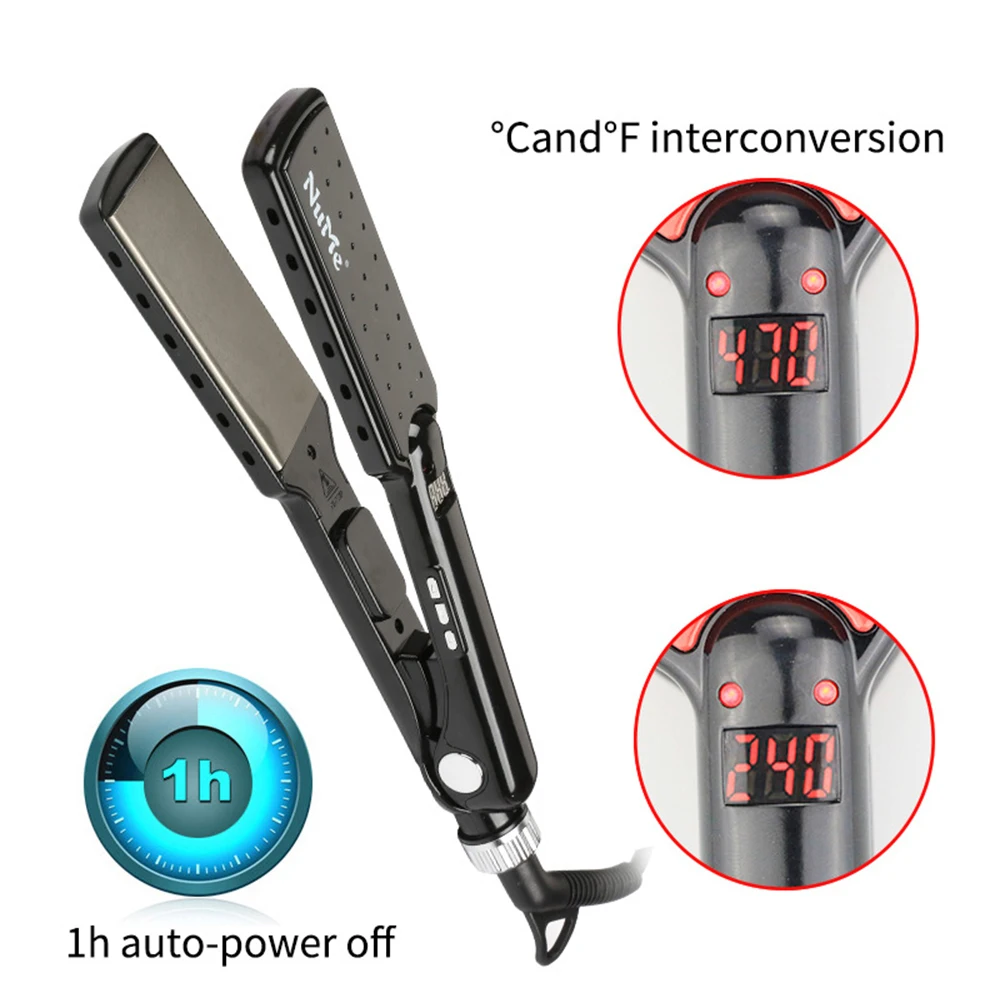 Professional Digital Hair Straightener MCH 470F High Temperature Wide