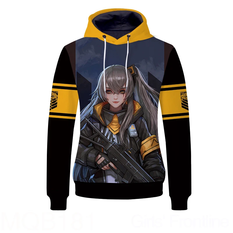 

Girls Frontline Ump45 UMP9 3D Printed Pullover Hooded Hoodie Cosplay Costume Men Women Casual Sweatshirt Fashion Streetwear