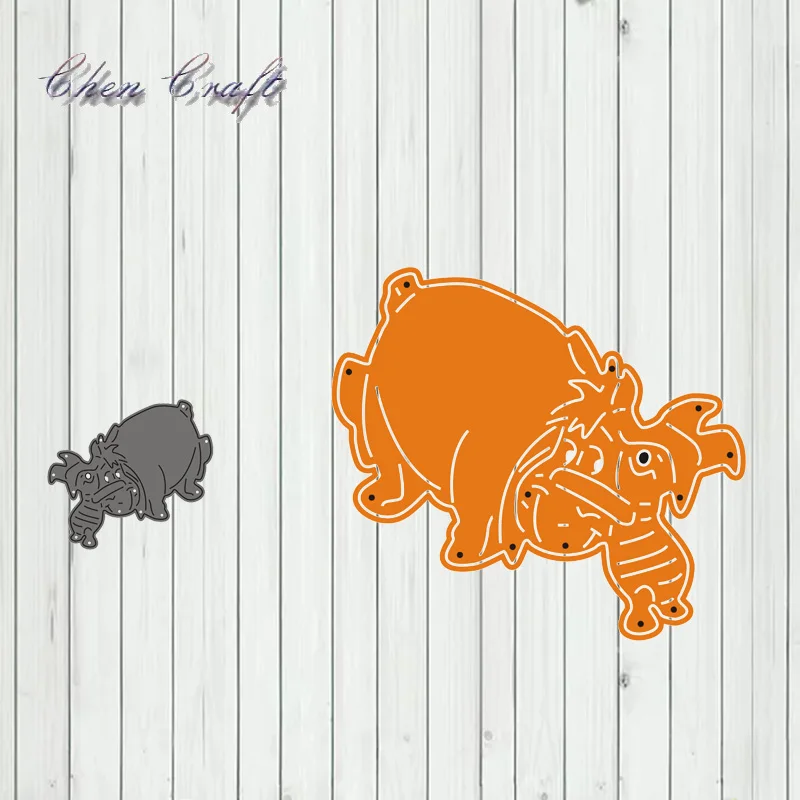 

Pig holding a sly head metal cutting dies cut die frame Scrapbook paper craft knife mould blade punch stencils dies