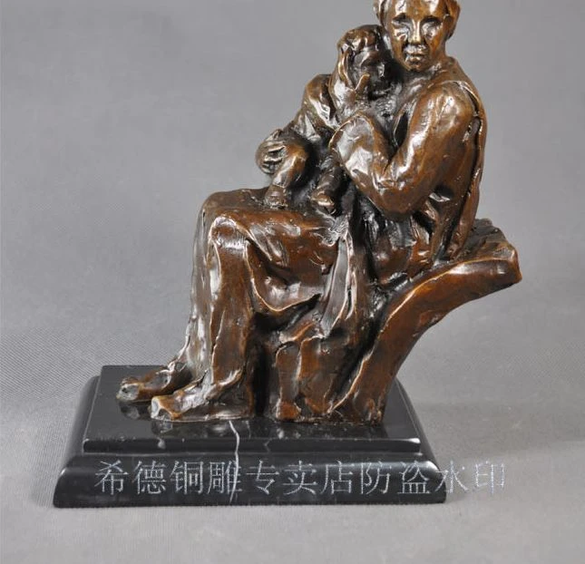 

Art Deco Sculpture Mother and Son Bronze Statue