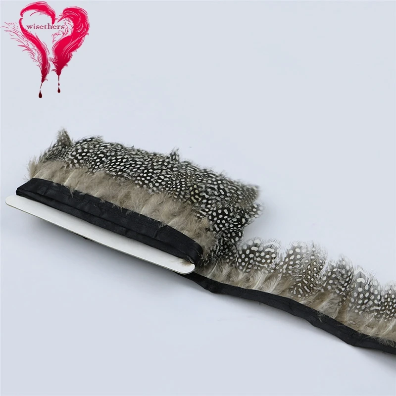 1 natural guinea fowl feather trims 4