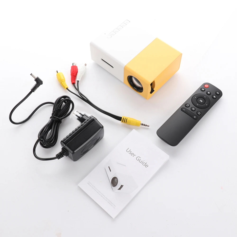 Светодиодный проектор YG300 600 люмен аудио 3 5 мм 320x240 пикселей мини HDMI USB домашний