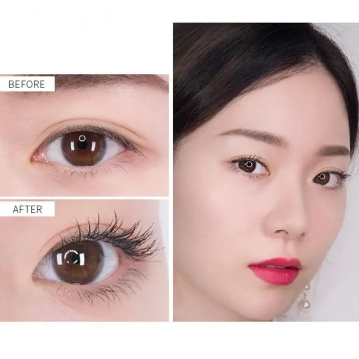 Black Ink 3D Fiber Lashes Mascaras Curl Eyelash Extension Waterproof Eye Black Makeups@ME88