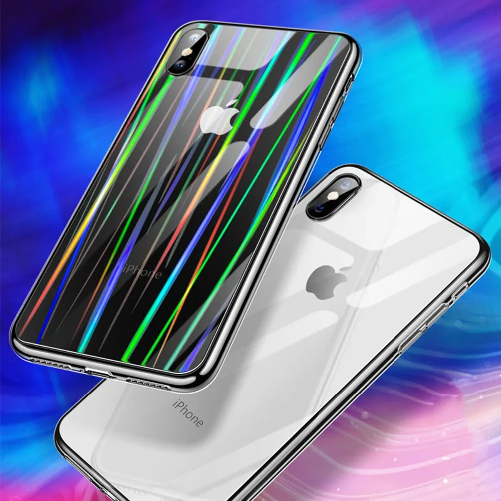 Цветной мягкий чехол с 3d-изображением русалки рыбьей чешуи для iPhone 11 Pro XS Max XR X прозрачный силиконовый чехол градиентного цвета для iPhone 7 8 6 Plus